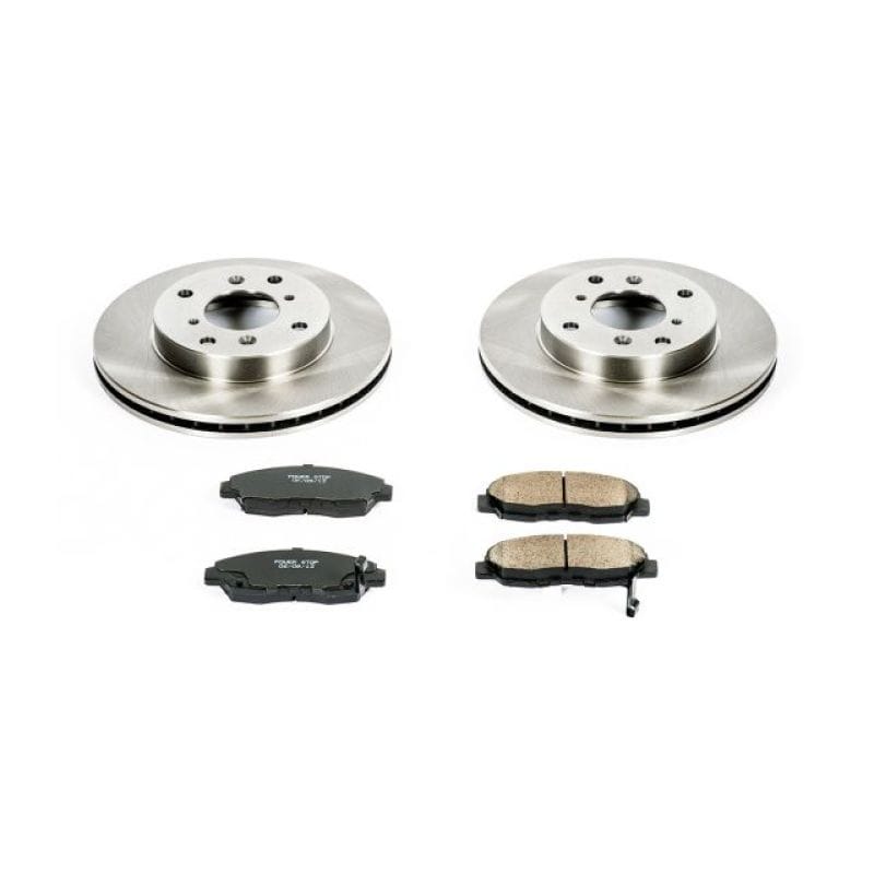 PowerStop — OE Stock Replacement Low-Dust Ceramic Brake Pad and Rotor Kit