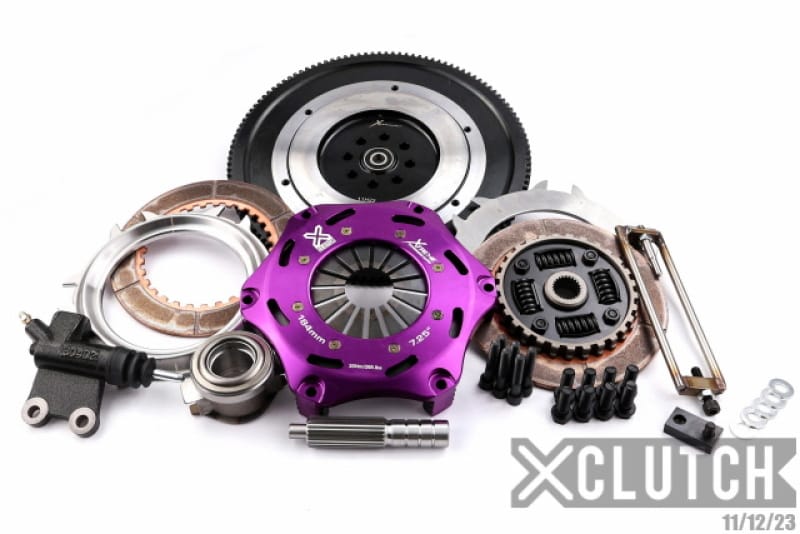 XCLUTCH — Clutch Kit Inc Chromoly Flywheel; 7  1/4" Twin Sprung Ceramic Clutch Discs