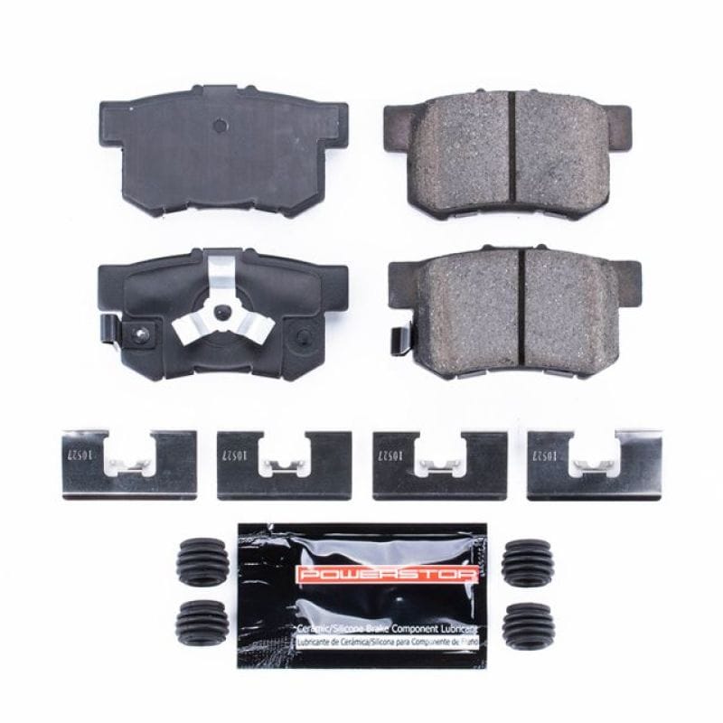 PowerStop — PowerStop - Z23 Daily Driver Carbon-Fiber Ceramic Brake Pads with Hardware Kit