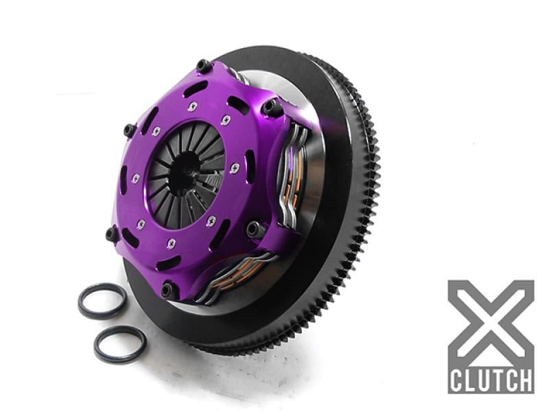 XCLUTCH — Clutch Kit Inc Chromoly Flywheel; 7  1/4" Twin Solid Ceramic Clutch Discs