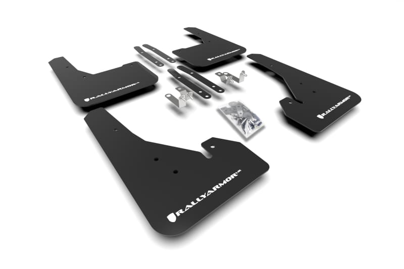 Rally Armor — Black Mud Flap/White Logo