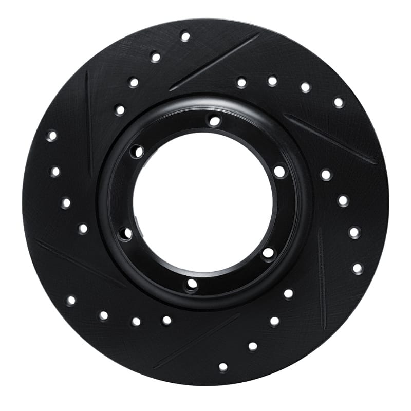 R1 Concepts — R1 Concepts Brake Rotor Drilled and Slotted Black