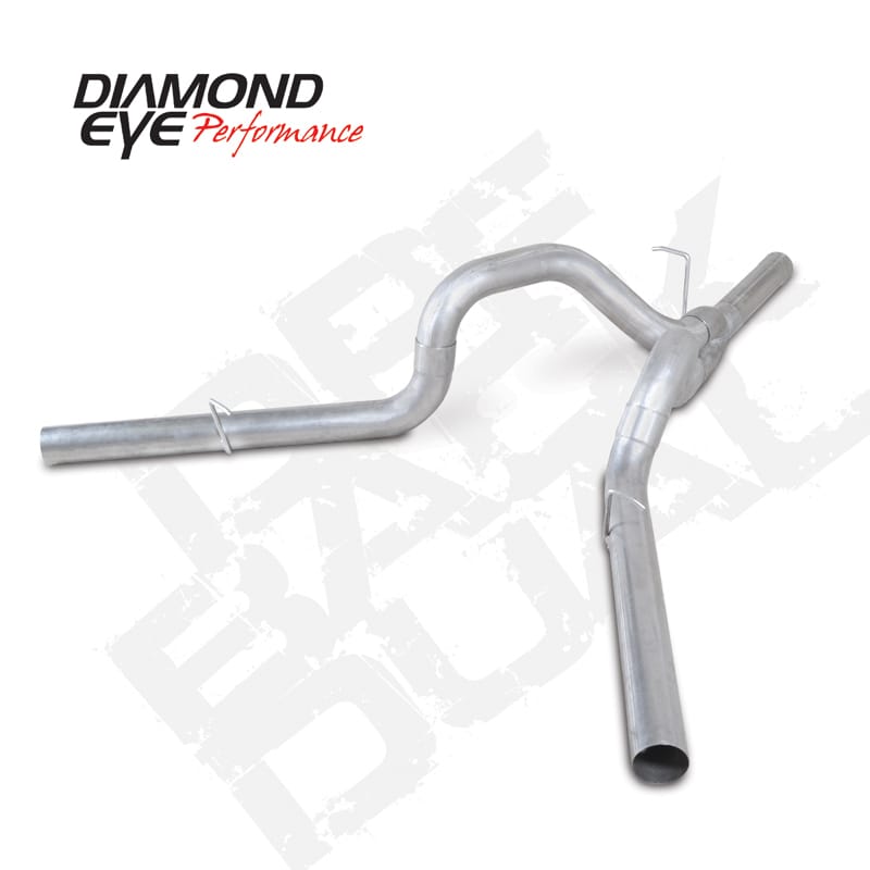 Diamond Eye Performance — 2011-2015 CHEVY 6.6L DURAMAX 2500/3500 4" ALUM DPF BACK DUAL