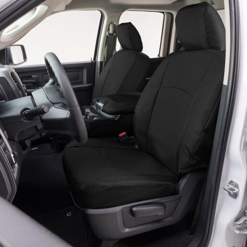 Covercraft — Covercraft 19-21 Chevrolet Silverado Endura PrecisionFit Custom Front Row Seat Covers - Black/Black
