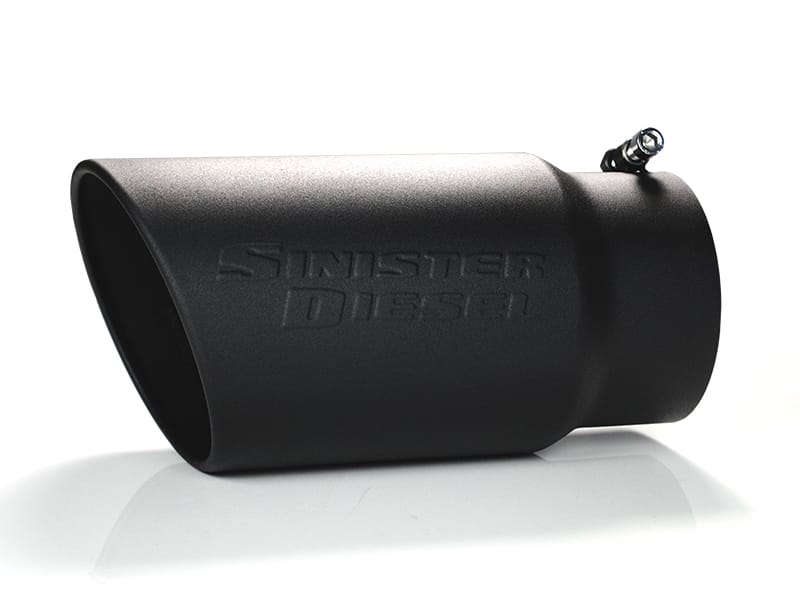 Sinister Diesel — Black Ceramic Coated Stainless Steel Exhaust Tip; 5" to 6"