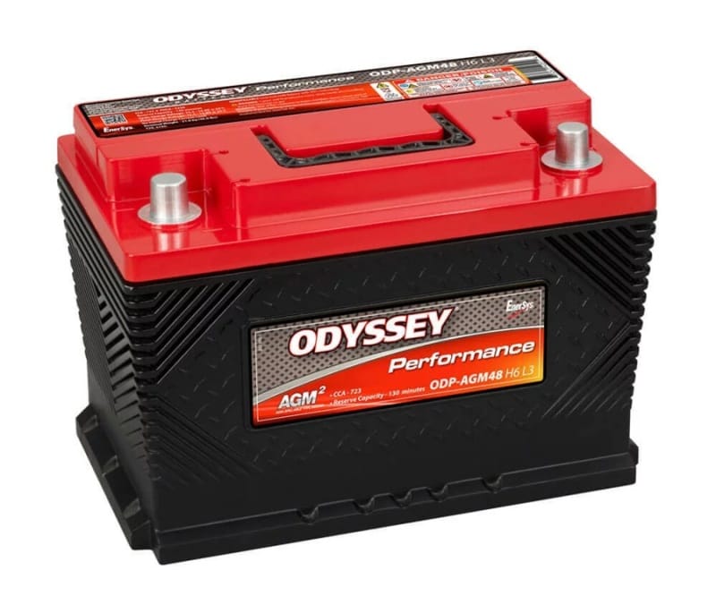 Odyssey Battery — battery, auto, Odyssey ODP-AGM48H6L3, group 48 AGM, DIN H6 / L3