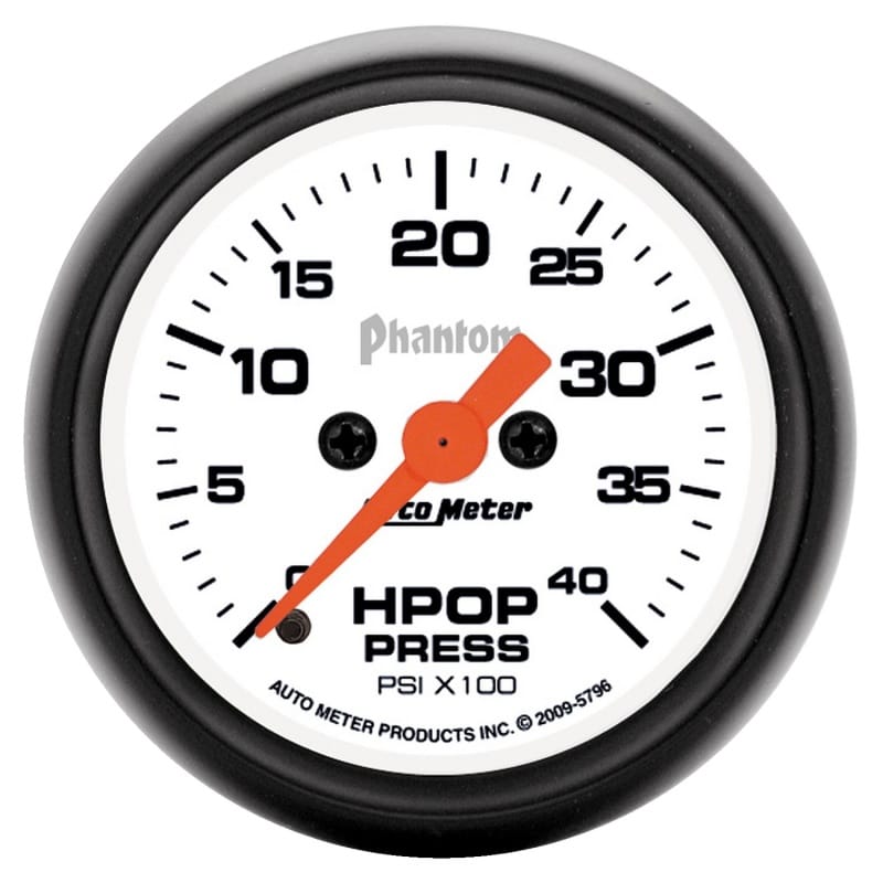 AutoMeter — GAUGE, HIGH PRESS OIL PUMP, 2 1/16", 4KPSI, DIGITAL STEPPER MOTOR, PHANTOM