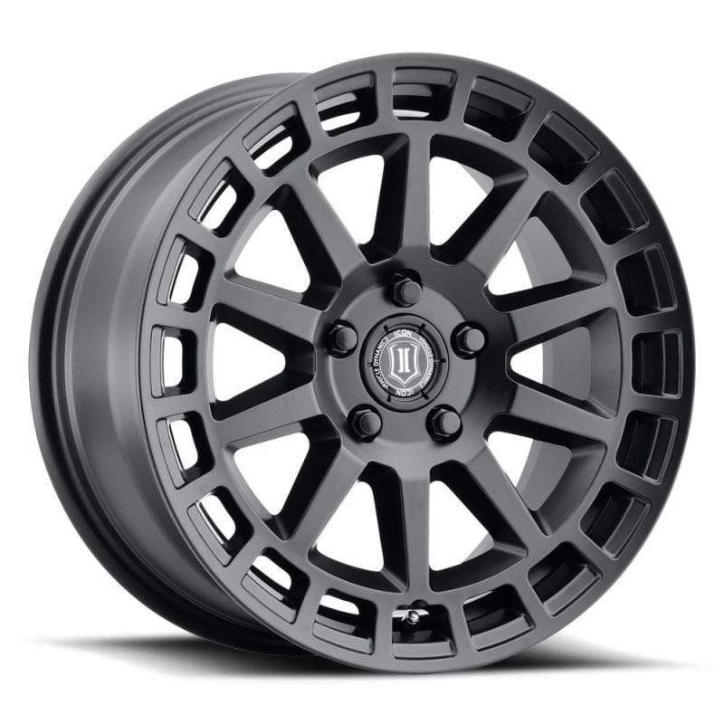 ICON — ICON ALLOYS JOURNEY SAT BLK - 17 X 8 / 5 X 108 / 38 MM / 6" BS