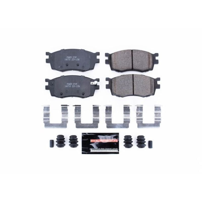PowerStop — PowerStop - Z23 Daily Driver Carbon-Fiber Ceramic Brake Pads with Hardware Kit