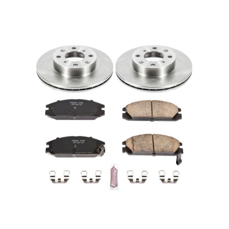 PowerStop — OE Stock Replacement Low-Dust Ceramic Brake Pad and Rotor Kit