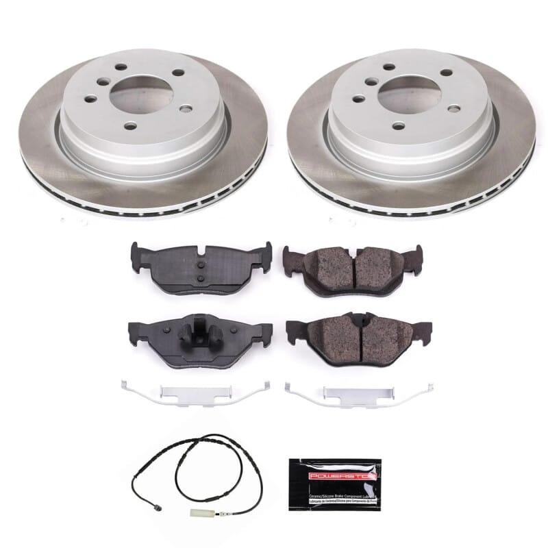 PowerStop — Semi-Coated Rotor and Low-Dust Ceramic Brake Pad Kit