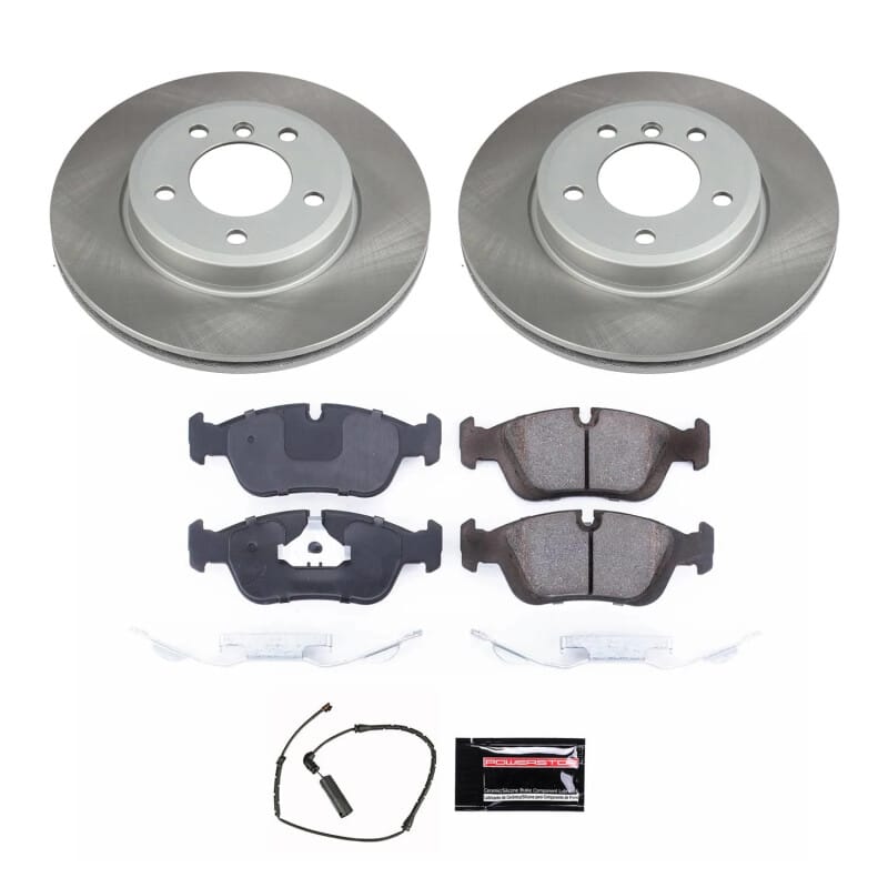 PowerStop — Semi-Coated Rotor and Low-Dust Ceramic Brake Pad Kit