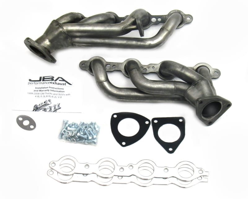 JBA — JBA 99-02 GM Truck 6.0L LS w/o A.I.R. w/EGR 1-5/8in Primary Raw 409SS Cat4Ward Header
Exhaust Header