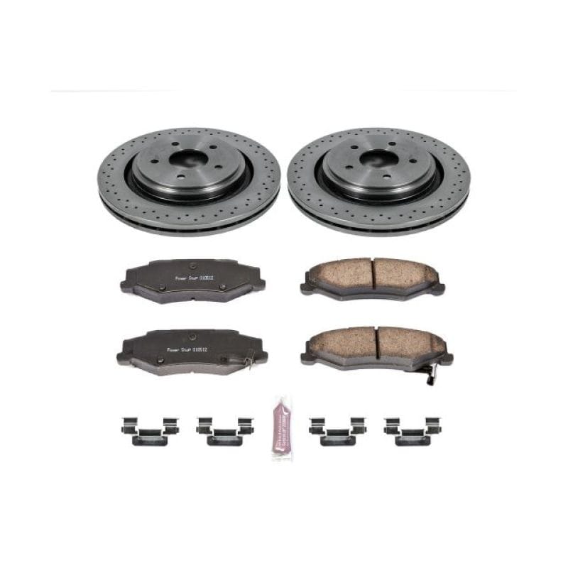 PowerStop — OE Stock Replacement Low-Dust Ceramic Brake Pad and Rotor Kit