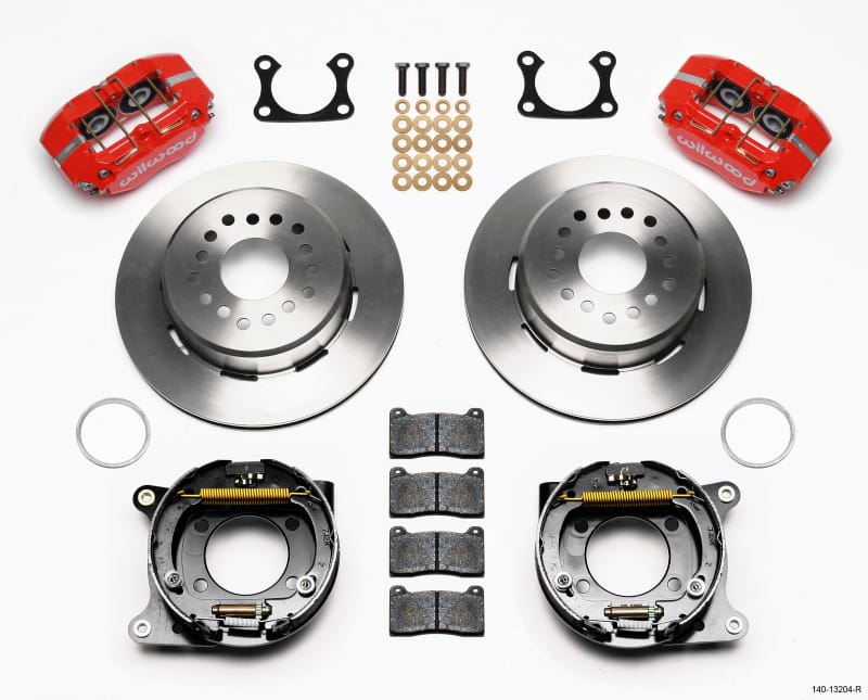 Wilwood — KIT,REAR,DISC/DRUM,DP-DB,BIG FORD,2.36 OFF,1PC .81 ROTOR,RED