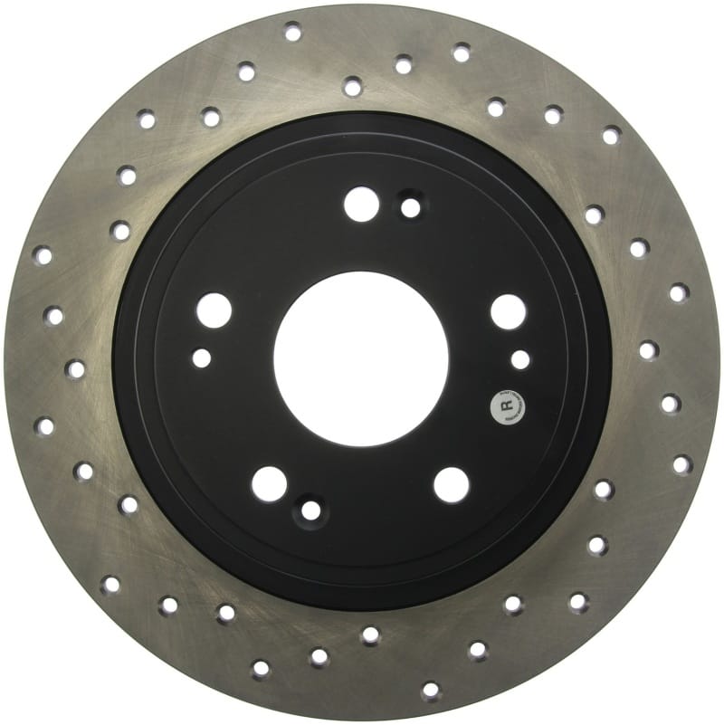 Stoptech — StopTech Sport Cross Drilled Brake Rotor; Rear Right