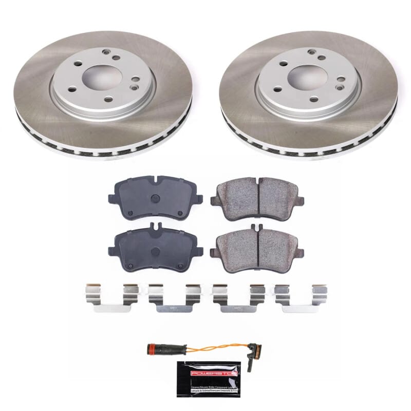 PowerStop — Semi-Coated Rotor and Low-Dust Ceramic Brake Pad Kit