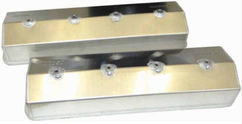 Moroso — Moroso Chevrolet Small Block (w/Centerbolt Style Heads) Valve Cover - Aluminum - Pair