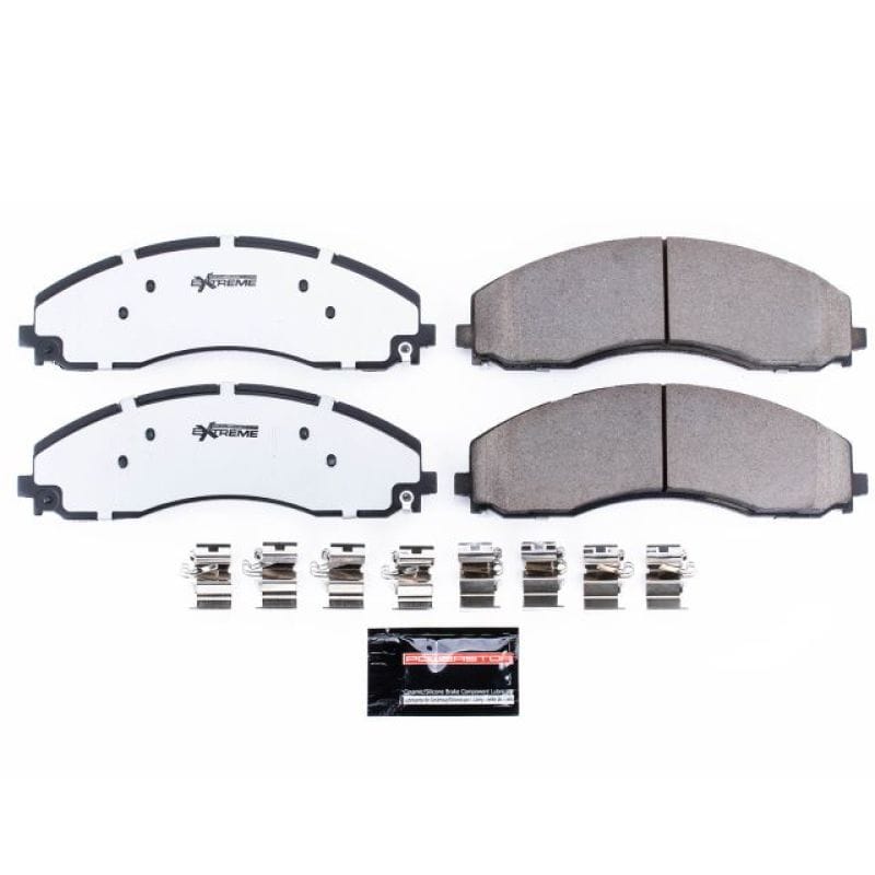 PowerStop — PowerStop - Z36 Truck and SUV Carbon-Fiber Ceramic Brake Pads with Hardware Kit