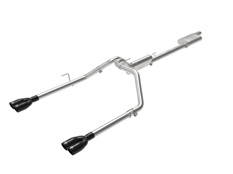 aFe — Vulcan Series 3 IN to 2-1/2 IN 304 Stainless Steel Cat-Back Exhaust System Bla