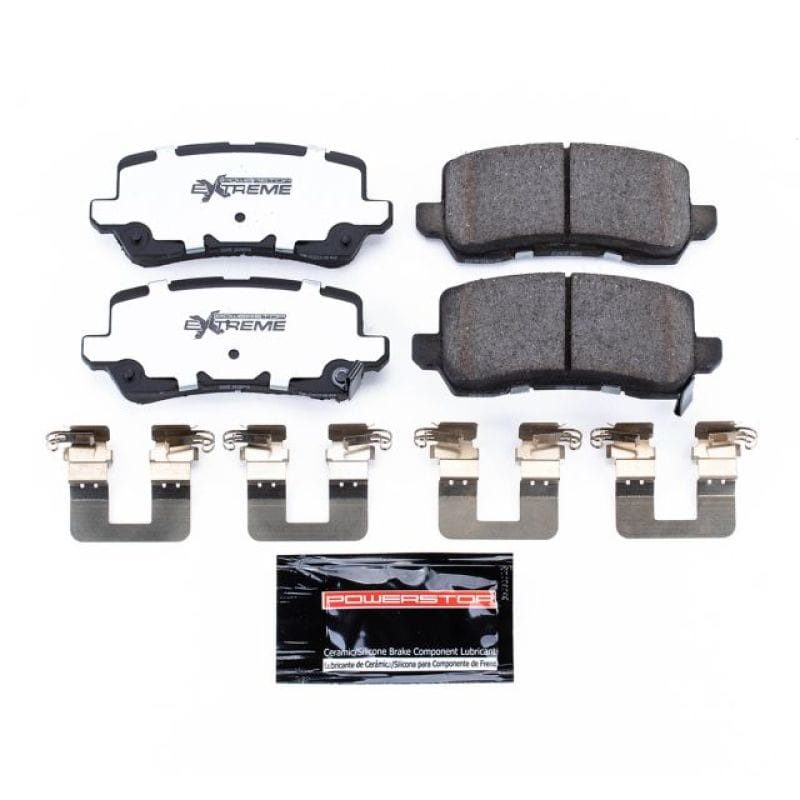PowerStop — PowerStop - Z26 Performance Carbon-Fiber Ceramic Brake Pads with Hardware Kit