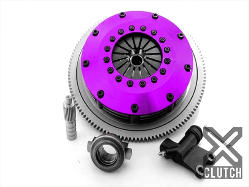 XCLUTCH — Clutch Kit Inc Chromoly Flywheel; 8"  Twin Solid Ceramic Clutch Discs