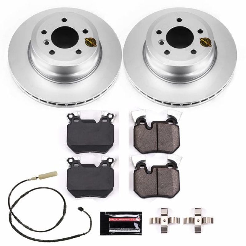 PowerStop — Genuine Geomet Coated Rotor and Carbon-Fiber Ceramic Brake Pad Kit