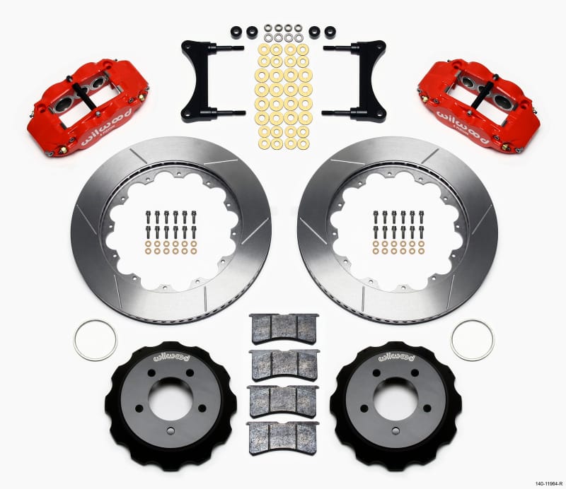 Wilwood — KIT,FRONT,MAZDA RX7,93-96,1.10 VENTED,14.00 ROTOR,RED