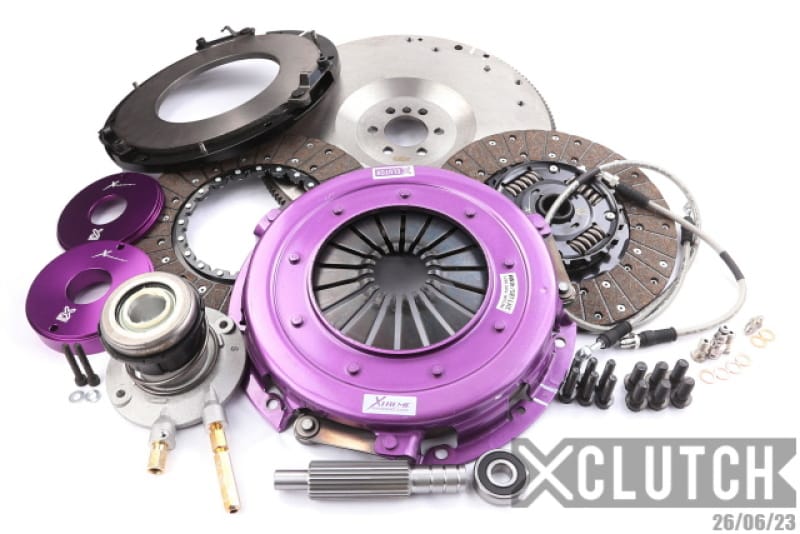 XCLUTCH — Clutch Kit Inc Flywheel + HRB; 10  1/2" Twin Sprung Organic Discs