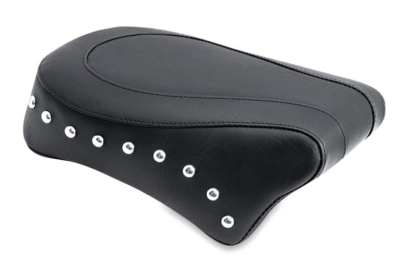 Mustang Motorcycle — Mustang 06-17 Harley Dyna Standard Touring Passenger Seat w/Studs - Black