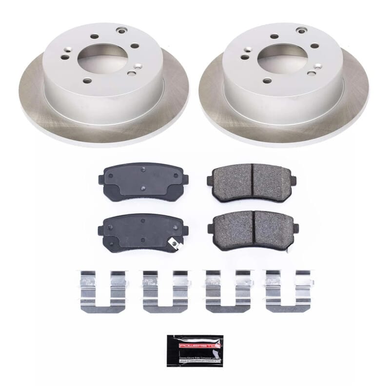 PowerStop — Semi-Coated Rotor and Low-Dust Ceramic Brake Pad Kit