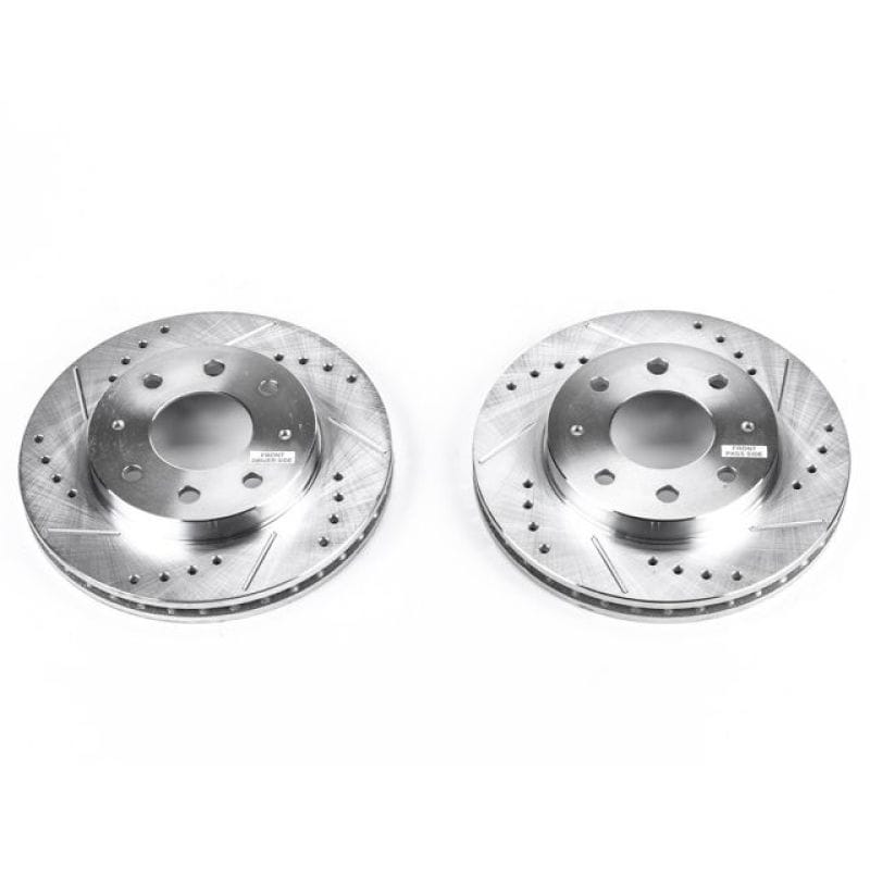 PowerStop — PowerStop Evolution Performance Drilled, Slotted & Plated Brake Rotor Pair