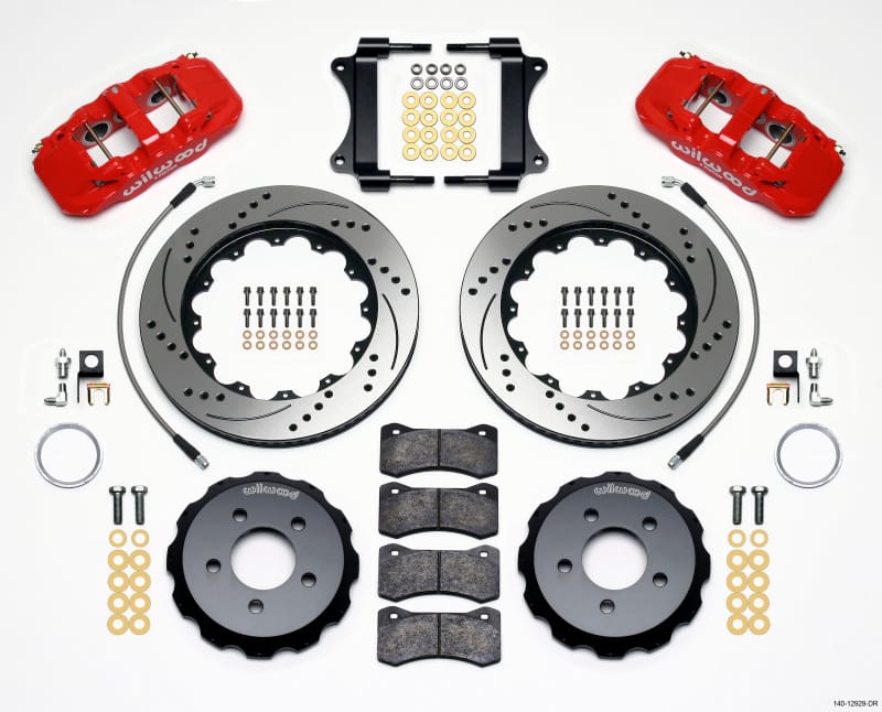 Wilwood — KIT,FRONT,2008,PONTIAC G8,AERO6,14.25 SRP,RED,W/LINES