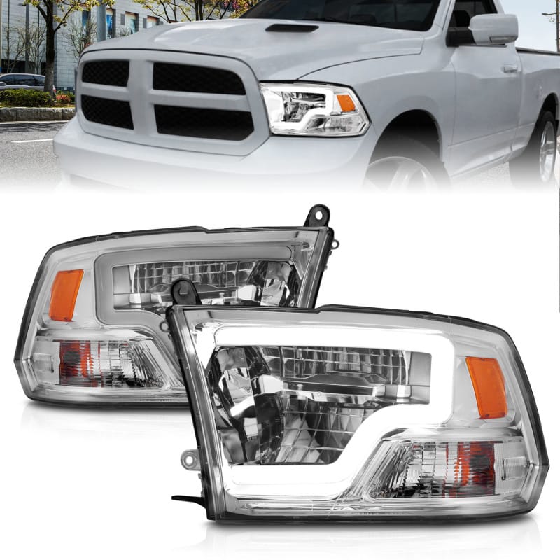 ANZO — ANZO 2009-2020 Dodge Ram 1500 Full LED Square Projector Headlights w/ Chrome Housing Chrome Amber
Head Light Set
HdLtSet