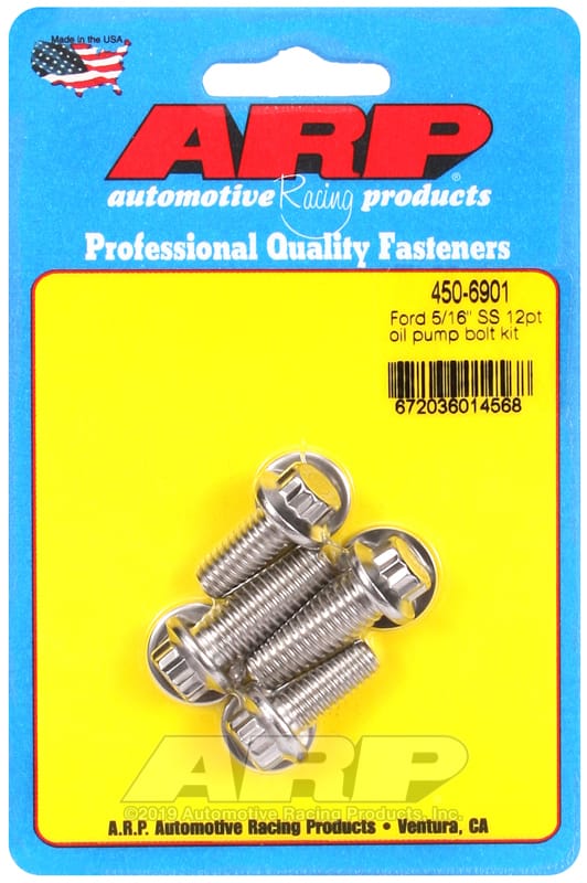 ARP — ARP Ford SS 5/16in 12pt oil pump bolt kit