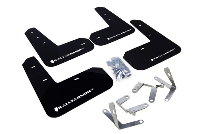 Rally Armor — Black Mud Flap/White Logo