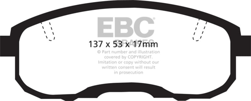 EBC — EBC 95-99 Infiniti I30 3.0 Ultimax2 Front Brake Pads
Disc Brake Pad