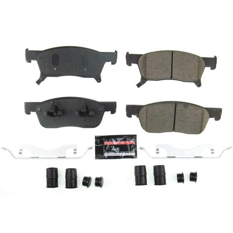 PowerStop — PowerStop - Z23 Daily Driver Carbon-Fiber Ceramic Brake Pads with Hardware Kit