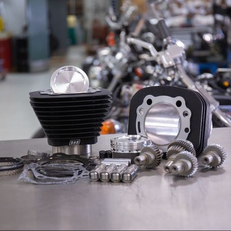 S&S Cycle — S&S Cycle 00-21 Sportster Models 883cc to 1200cc Hooligan Kit - Wrinkle Black
