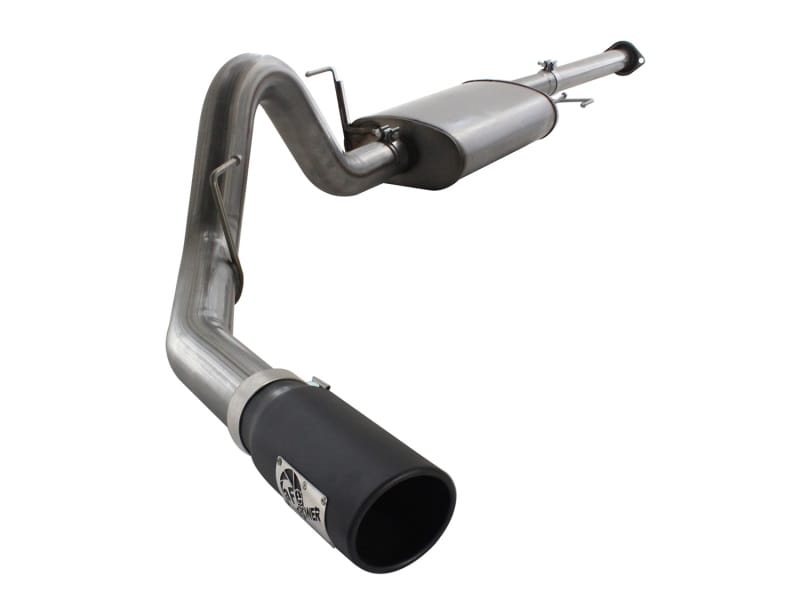 aFe — MACH Force-Xp 3 IN to 3-1/2 IN 409 Stainless Steel Cat-Back Exhaust w/ Black T