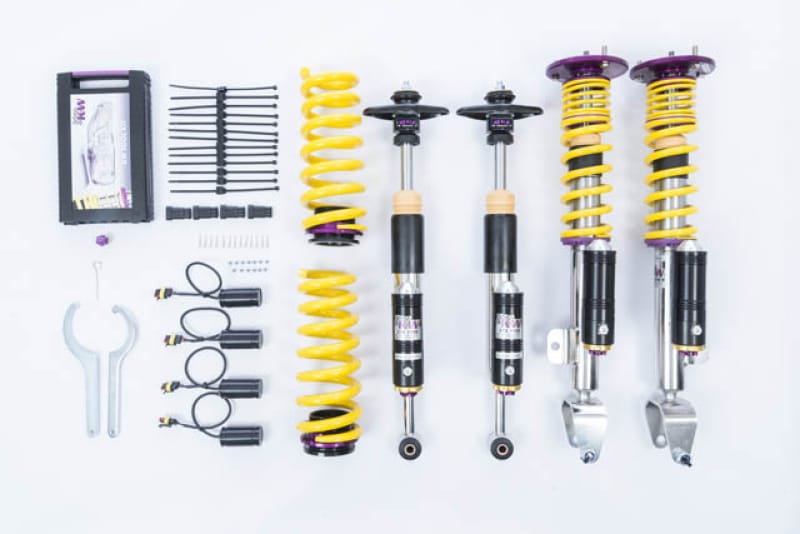 KW — Adjustable Coilovers with Rebound and Low & High-speed Compression adjustability
KW COILOVER KIT V4 BUNDLE - 3A728003