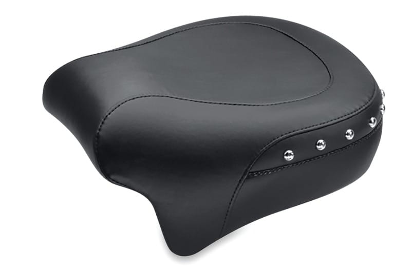Mustang Motorcycle — Mustang 08-21 Harley Electra Glide,Rd Glide,Rd King,Str Glide Pass Seat(13.5wide)/Studs - Black