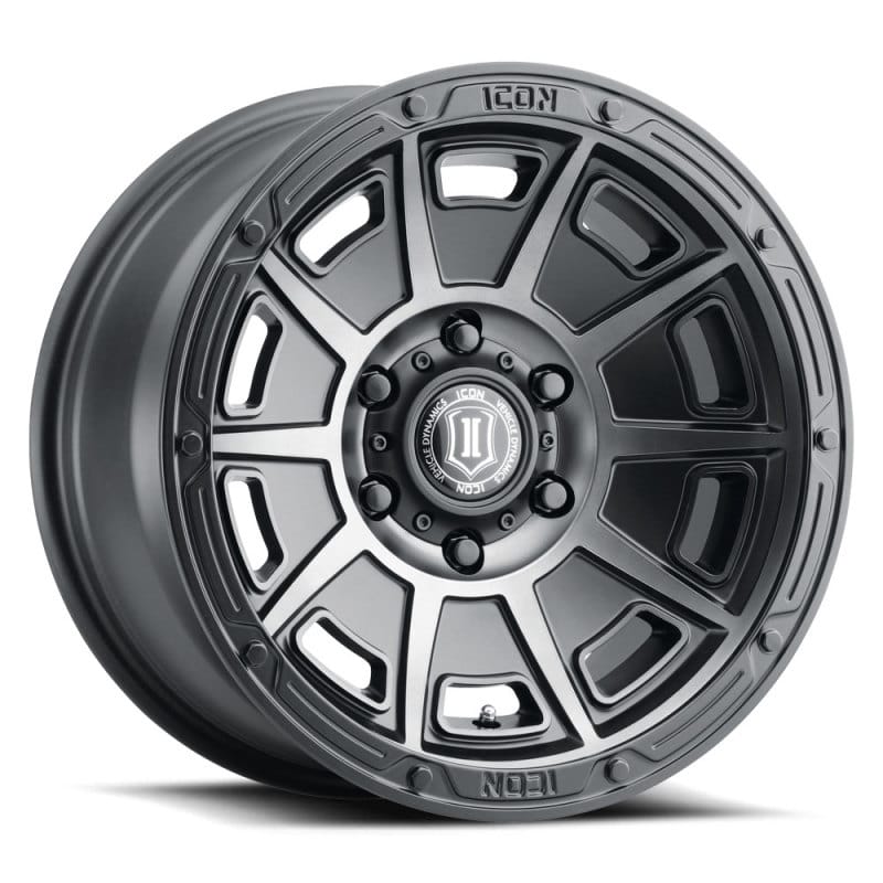ICON — ICON ALLOYS VICTORY SMK SAT BLACK - 17 X 8.5 / 6X135 / 6MM / 5" BS