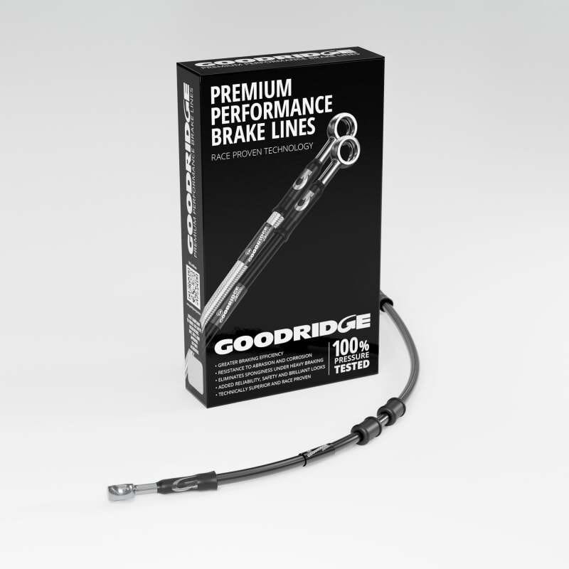 Goodridge — Goodridge 18-19 HD FLTRXSE CVO Road Glide +10in Clutch Line Kit - Black