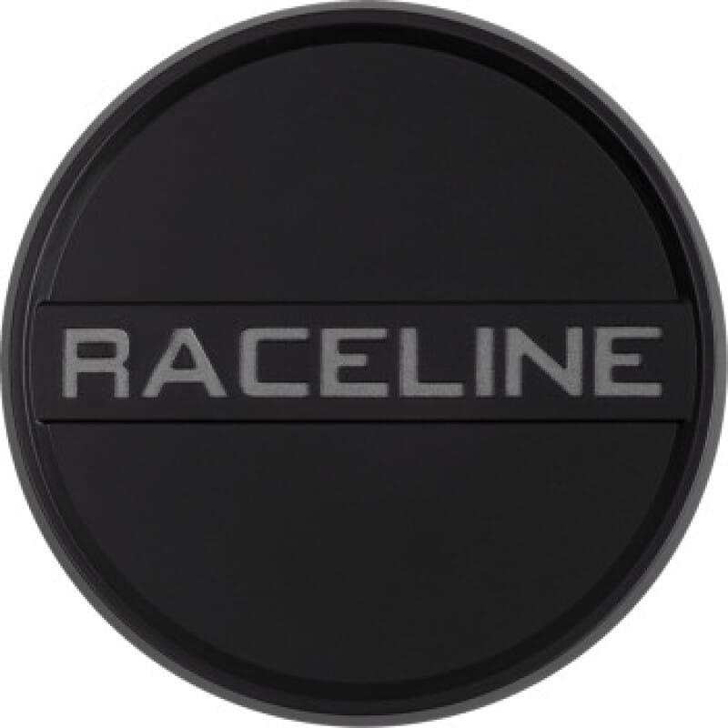 Raceline — Raceline Center Cap - 4X137/156 - Satin Black w/Decal Pack