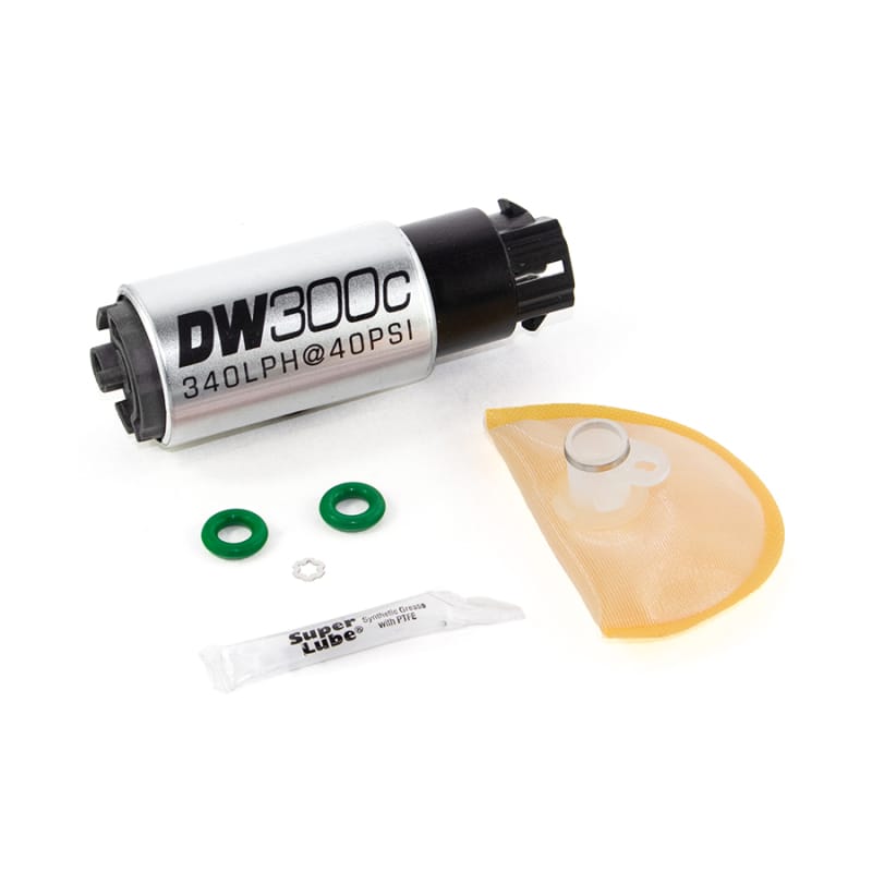 DeatschWerks — 340lph compact fuel pump with clips w/ 1008 install kit
DW300C Fuel pump for GTO and WRX STI