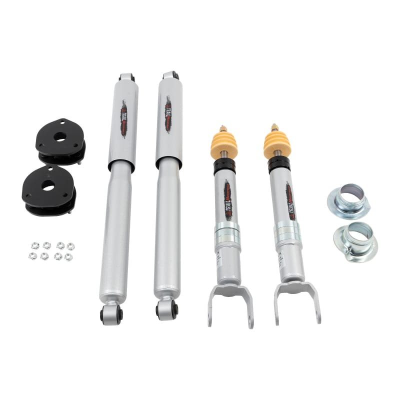 Belltech — 2.5 INCH LEVELING KIT | FRONT AND REAR TRAIL PERFORMANCE STRUTS/SHOCKS - 1025SP
2.5" Leveling Strut w/ Rear Trail Performance Shocks