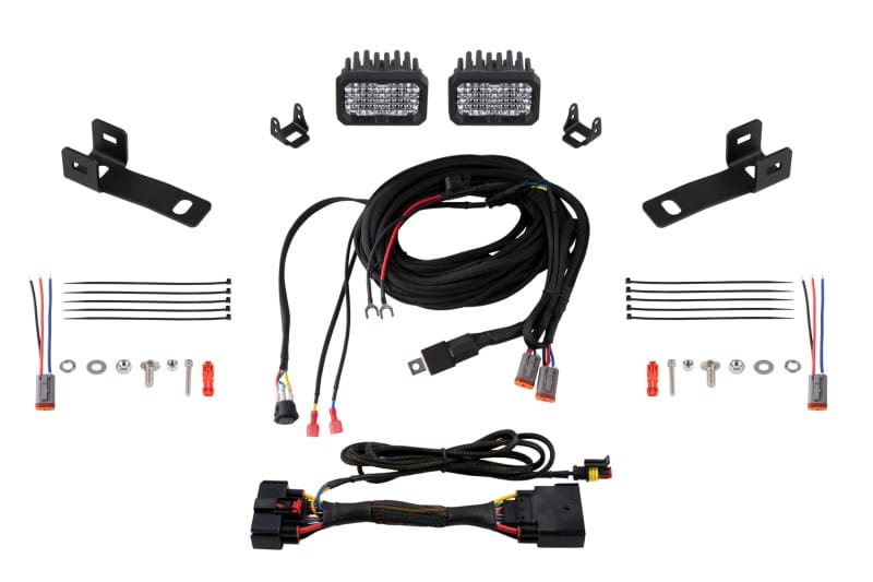 Diode Dynamics — Allows for flush installation of SSC2 LED pods in the rear bumper.
Allows you to mount two C2 2.0 pods underneath the rear bumper.