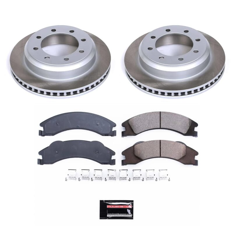 PowerStop — Semi-Coated Rotor and Low-Dust Ceramic Brake Pad Kit