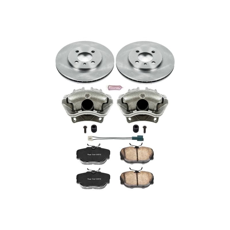 PowerStop — OE Stock Replacement Low-Dust Ceramic Brake Pad, Rotor and Caliper Kit